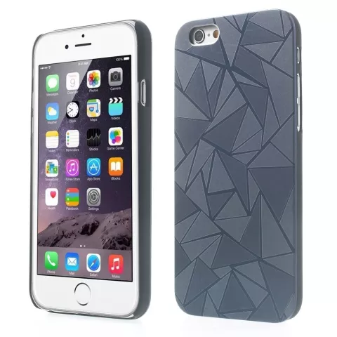 Triangle aluminium hoesje iPhone 6 Plus / 6s Plus Zwarte hardcase Driehoek cover