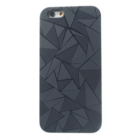 Triangle aluminium hoesje iPhone 6 Plus / 6s Plus Zwarte hardcase Driehoek cover