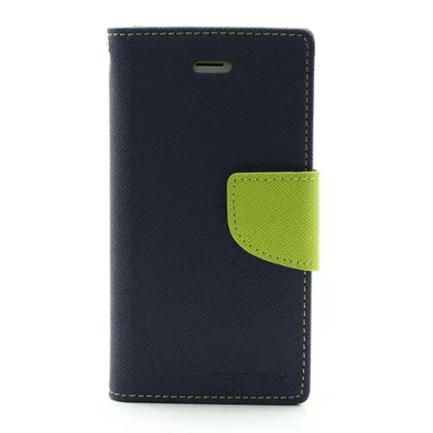 Original Mercury Goospery wallet Bookcase hoesje iPhone 5 5s SE 2016 Donkerblauw Groen portemonnee