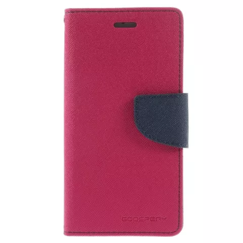 Wallet case roze Mercury Goospery Bookcase hoesje iPhone 6 6s Original Lederen - portemonnee