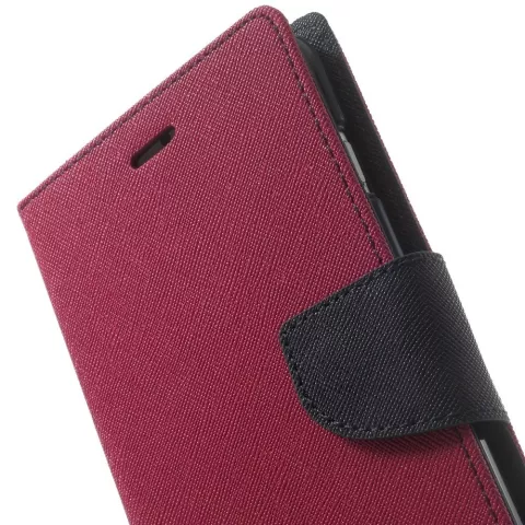 Wallet case roze Mercury Goospery Bookcase iPhone 6 Plus 6s Plus portemonnee hoesje