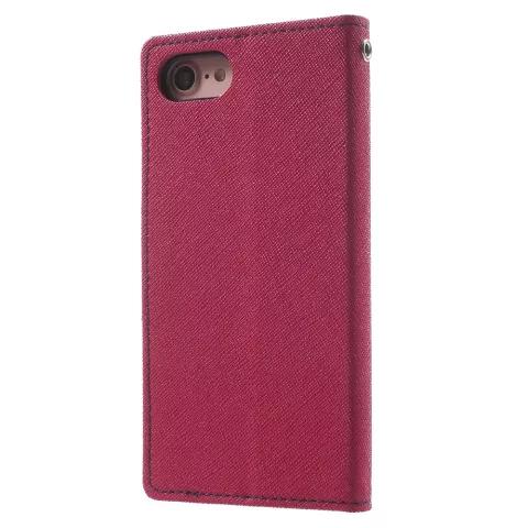 Lederen portemonnee hoesje Mercury Goospery iPhone 7 8 SE 2020 SE 2022 Original roze