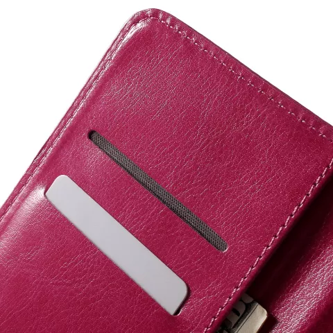 Roze portemonnee Bookcase hoesje iPhone 7 Plus 8 Plus Wallet case Lederen cover