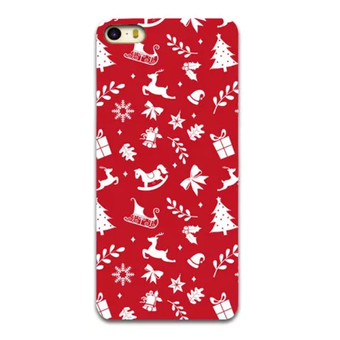 Kerstmis hoesje rood iPhone 6 en 6s TPU Christmas case Red Kerst cover