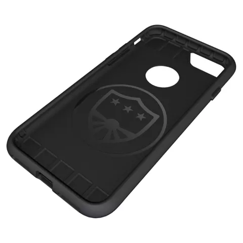 Zwart protect TPU hardcase hoesje iPhone 7 8 zwarte bescherming case