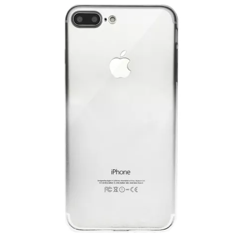 Transparant TPU hoesje geschikt voor iPhone 7 Plus 8 Plus Doorzichtig silicone case