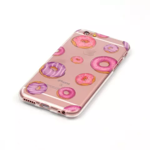 Donut hoesje doorzichtig TPU iPhone 6 en 6s case