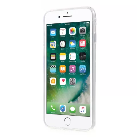 Marmer TPU hoesje iPhone 7 8 SE 2020 SE 2022 Witte case Marble hoesje cover