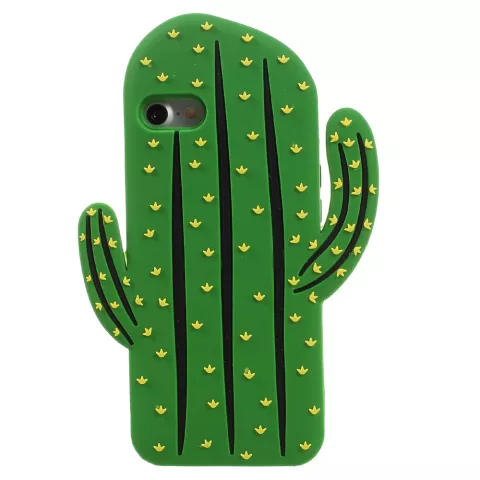 Silicone Cactus hoesje iPhone 7 8 SE 2020 SE 2022 3D groen