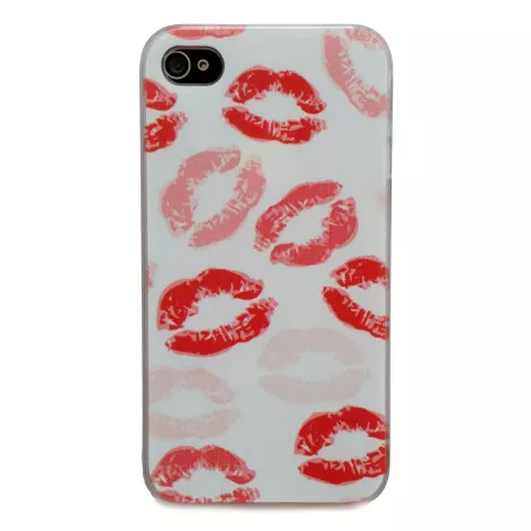 Red Lips hoesje iPhone 5 5s SE 2016 rode lippen Kus hardcase kisses