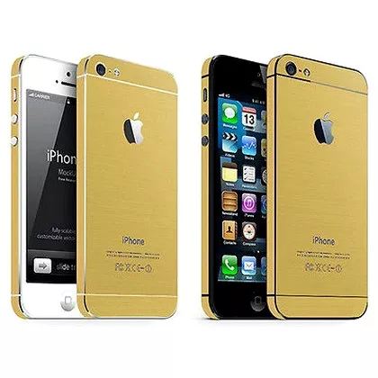 Bumper stickers Goud iPhone 5 5s SE 2016 Decor Gold Skin