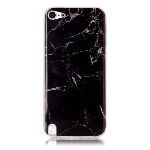 Zwart marmer iPod Touch 5 6 7 TPU hoesje marble case