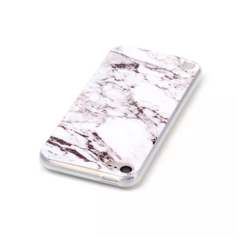 Wit iPod Touch 5 6 7 marmer TPU hoesje marble case