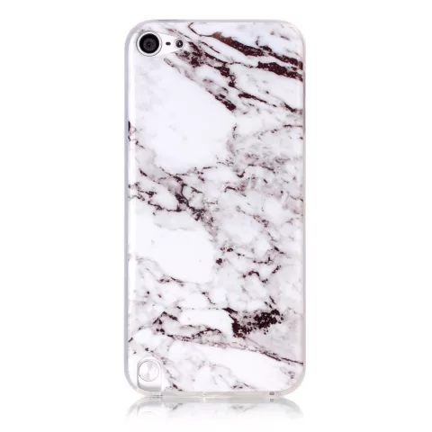 Wit iPod Touch 5 6 7 marmer TPU hoesje marble case