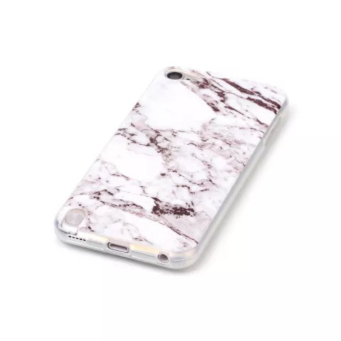 Wit iPod Touch 5 6 7 marmer TPU hoesje marble case