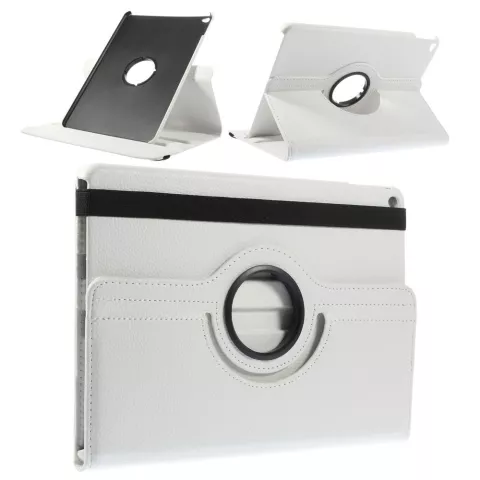 Witte iPad Air 2 case met draaibare cover standaard