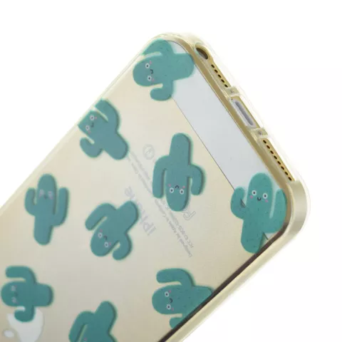 Transparant cactus iPhone 5, 5s en SE 2016 TPU hoesje cover