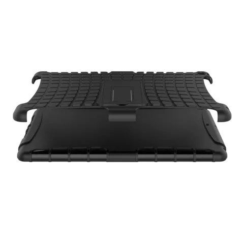 Zwarte survivor geschikt voor iPad 2017 2018 case hoes standaard