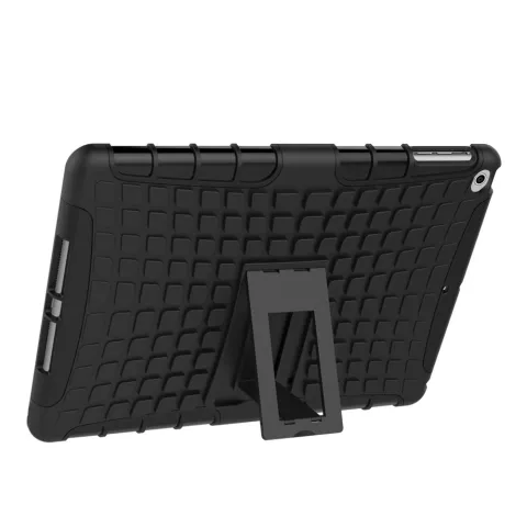 Zwarte survivor geschikt voor iPad 2017 2018 case hoes standaard