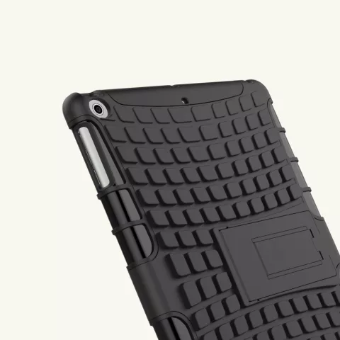 Zwarte survivor geschikt voor iPad 2017 2018 case hoes standaard