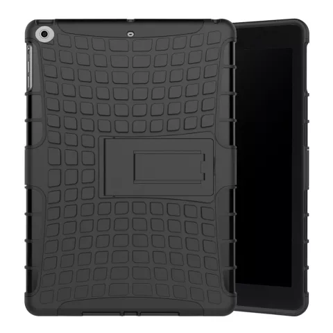 Zwarte survivor geschikt voor iPad 2017 2018 case hoes standaard