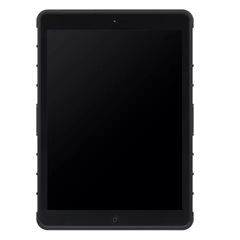 Zwarte survivor geschikt voor iPad 2017 2018 case hoes standaard