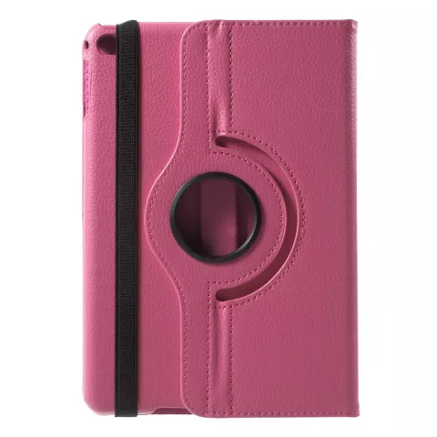 Roze lederen iPad mini 4 &amp; iPad mini 5 (2019) draaibare case hoes cover