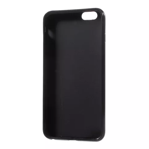 Zwart gouden hartjes hoes geschikt voor iPhone 6 6s cover