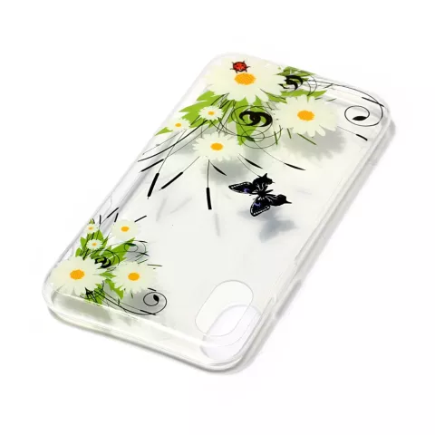 Lente madelief bloemen TPU hoesje iPhone X XS case cover