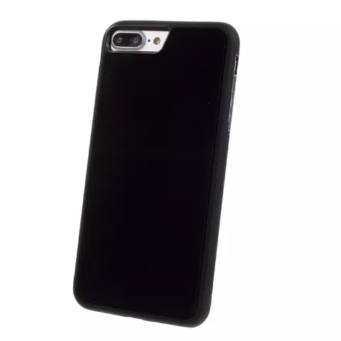 Anti-Gravity case hands-free selfie cover zwart iPhone 7 Plus 8 Plus hoes nano coating
