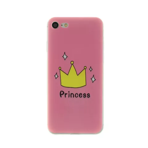 Roze Amsterdam Princess iPhone 7 8 SE 2020 SE 2022 silicone hoesje case cover