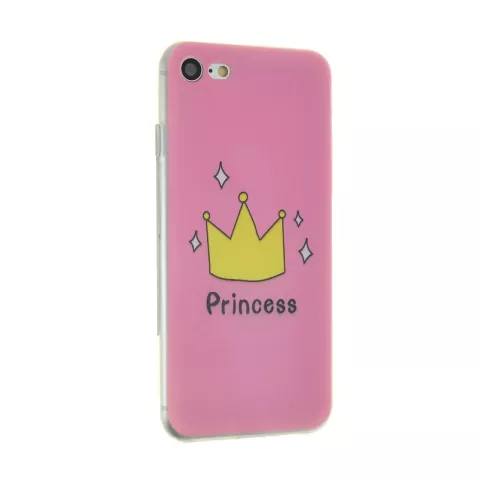 Roze Amsterdam Princess iPhone 7 8 SE 2020 SE 2022 silicone hoesje case cover