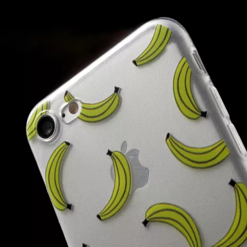 Doorzichtig banaan hoesje iPhone 7 8 SE 2020 SE 2022 case fruit cover