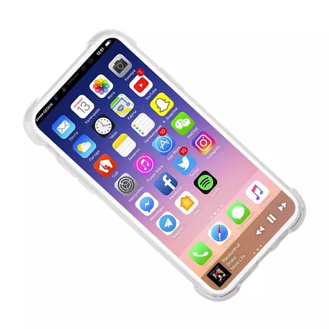 TPU stevig hoesje doorzichtig bescherming iPhone X XS case