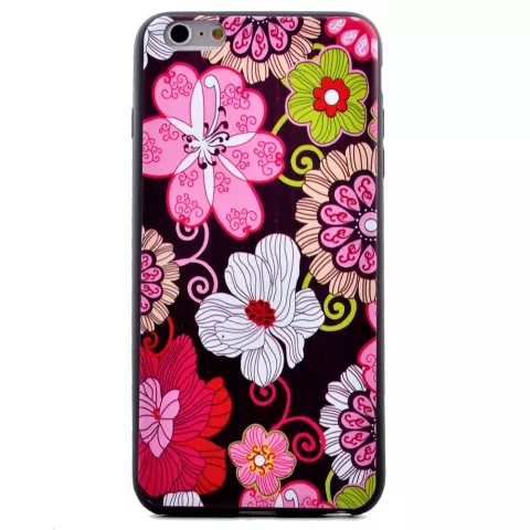 Flower Power bloemen iPhone 6 6s hoesje case cover