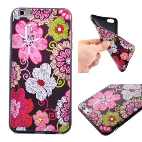 Flower Power bloemen iPhone 6 6s hoesje case cover