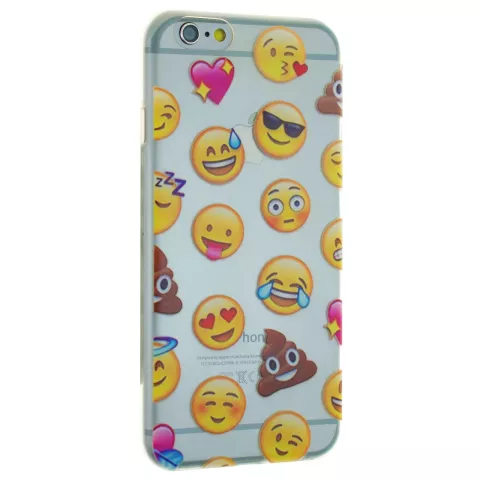 Transparant Emoji iPhone 6 Plus 6s Plus hoesje case cover smiley