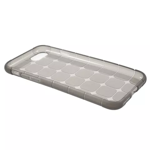 Grijze blokken TPU geschikt voor iPhone 7 8 SE 2020 SE 2022 hoesje case cover
