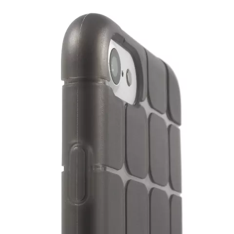 Grijze blokken TPU geschikt voor iPhone 7 8 SE 2020 SE 2022 hoesje case cover