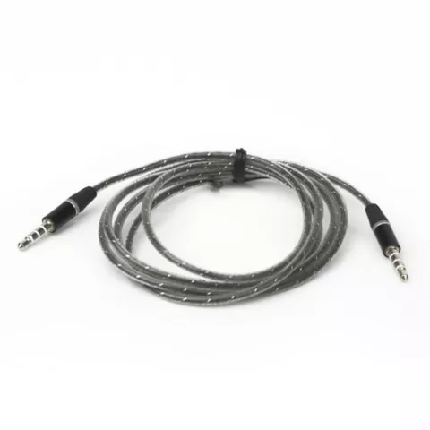 Audiokabel 3,5 mm stereo AUX Male to Male 1 meter