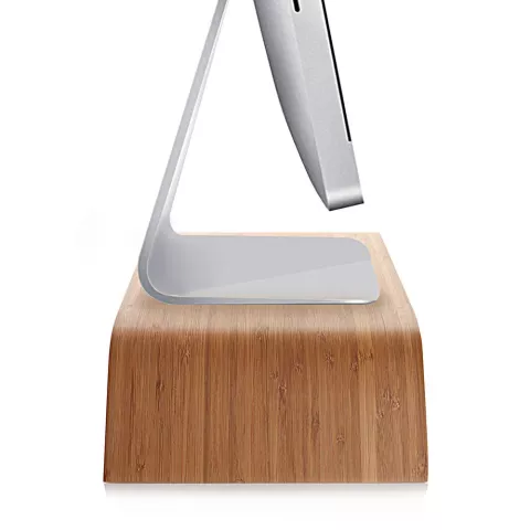 SAMDI Design bamboe houten monitor verhoging standaard iMac scherm