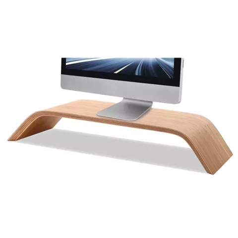 SAMDI Design bamboe houten monitor verhoging standaard iMac scherm