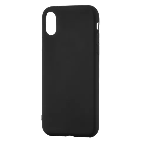 Mat zwarte TPU iPhone X XS hoesje case cover