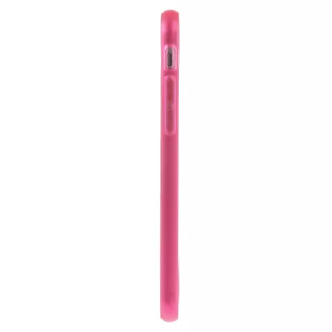 Roze transparante bumper hoesje iPhone 6 6s bescherming case