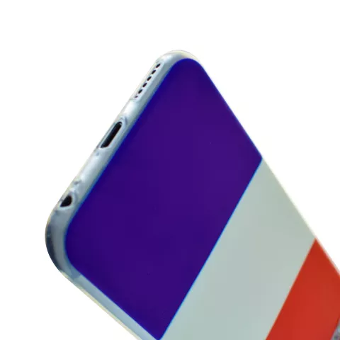 Nederlandse vlag rood wit blauw TPU iPhone 6 6s hoesje case