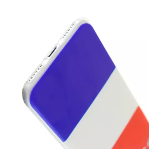 Nederlandse vlag rood wit blauw TPU iPhone 7 8 SE 2020 SE 2022 hoesje case