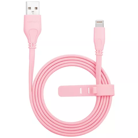 MOMAX MFi Lightning USB Cable 1 meter - Roze oplaadkabel