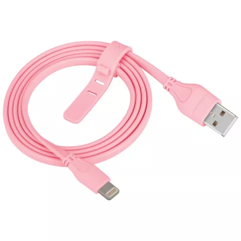 MOMAX MFi Lightning USB Cable 1 meter - Roze oplaadkabel