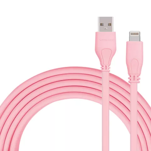 MOMAX MFi Lightning USB Cable 1 meter - Roze oplaadkabel