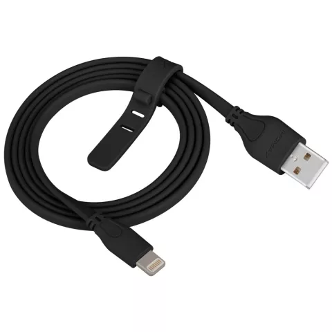 MOMAX MFi Lightning USB Cable 1 meter - Zwarte oplaadkabel